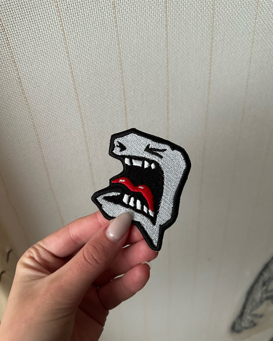 Screaming Face Embroidered Patch – Dota 2