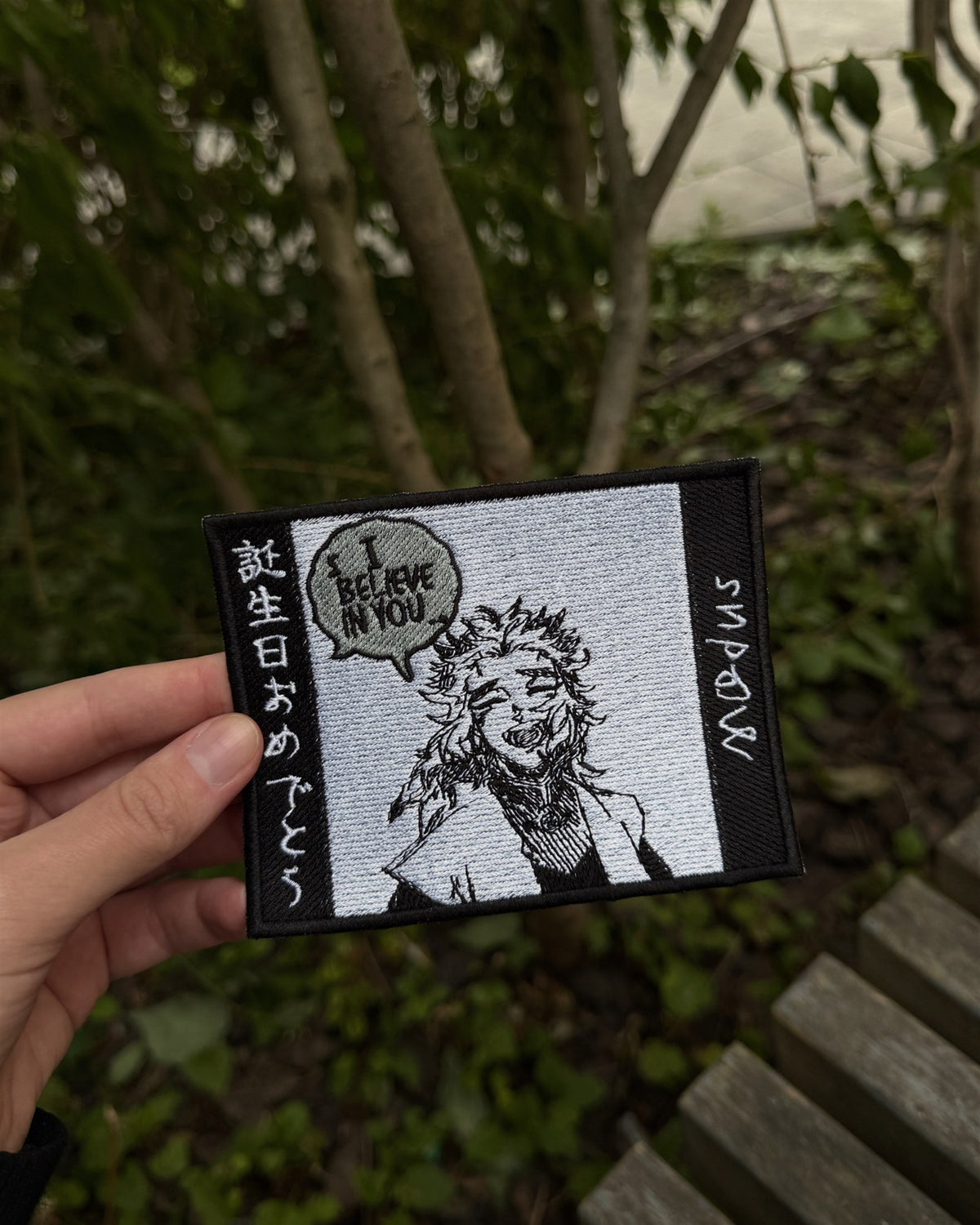 Manga Speech Bubble Panel Embroidered Patch