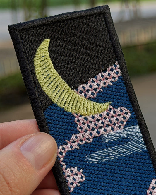 Crescent Moon Haori Strip Embroidered Patch – Demon Slayer