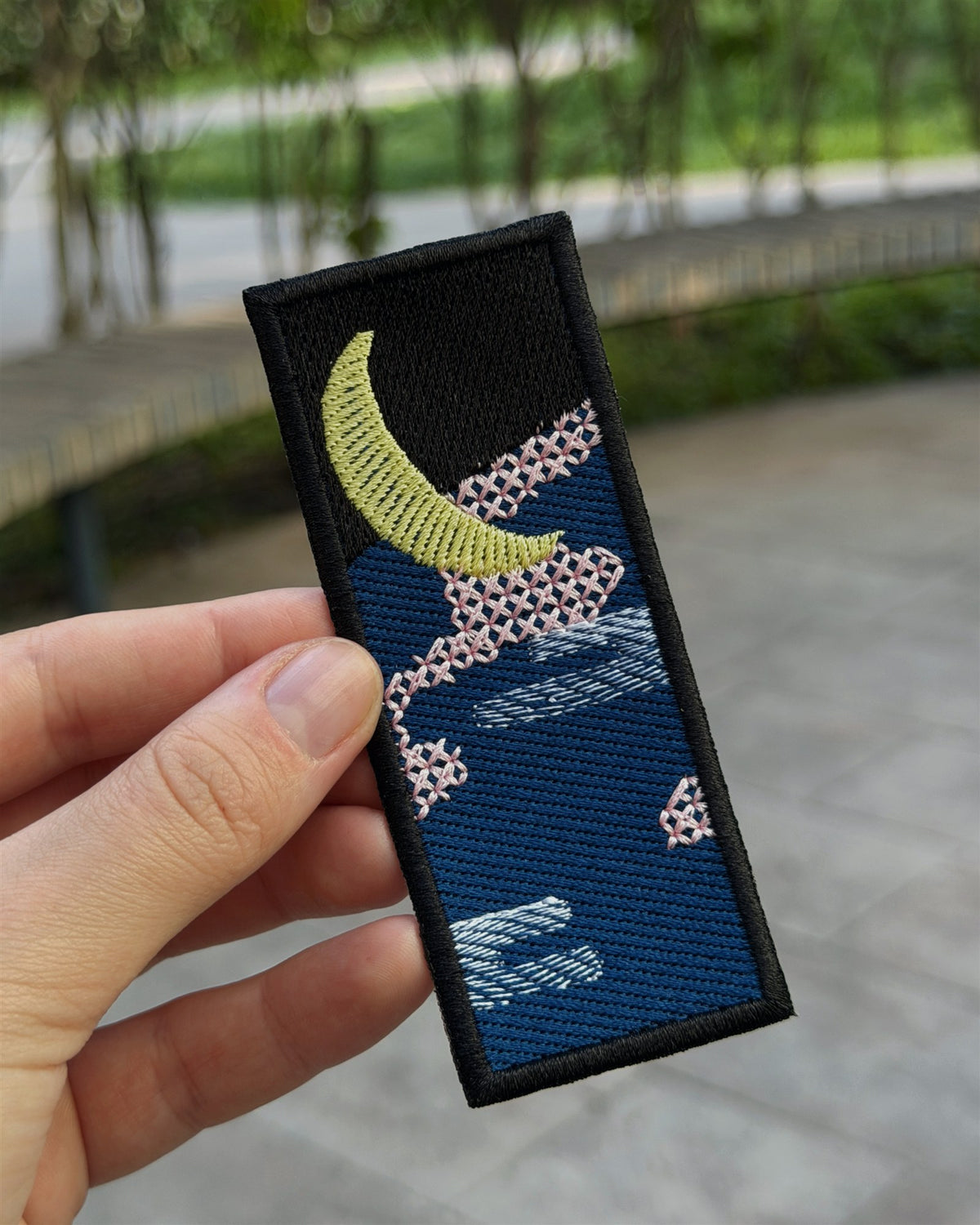 Crescent Moon Haori Strip Embroidered Patch – Demon Slayer