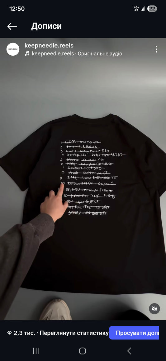 blacklist T-SHIRT DTF Only